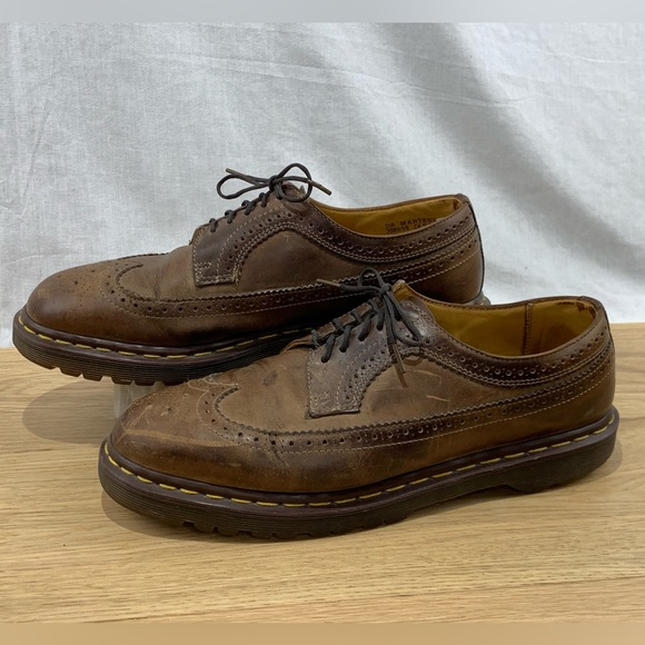 Dr Martens 3989 Brogue Wingtip Made In England Shoes Men’s US 13/UK 12 - Picture 1 of 11